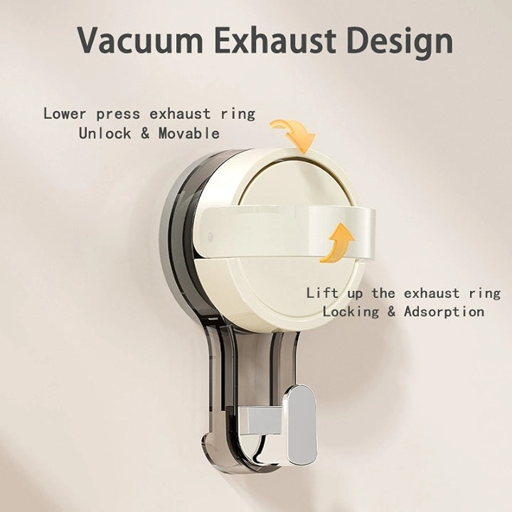 Waterproof Suction Cup Hooks for Kitchen, Bathroom, Balcony, and Office Organization