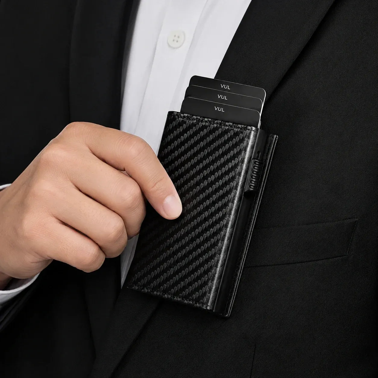 Slim RFID Leather Card Wallet