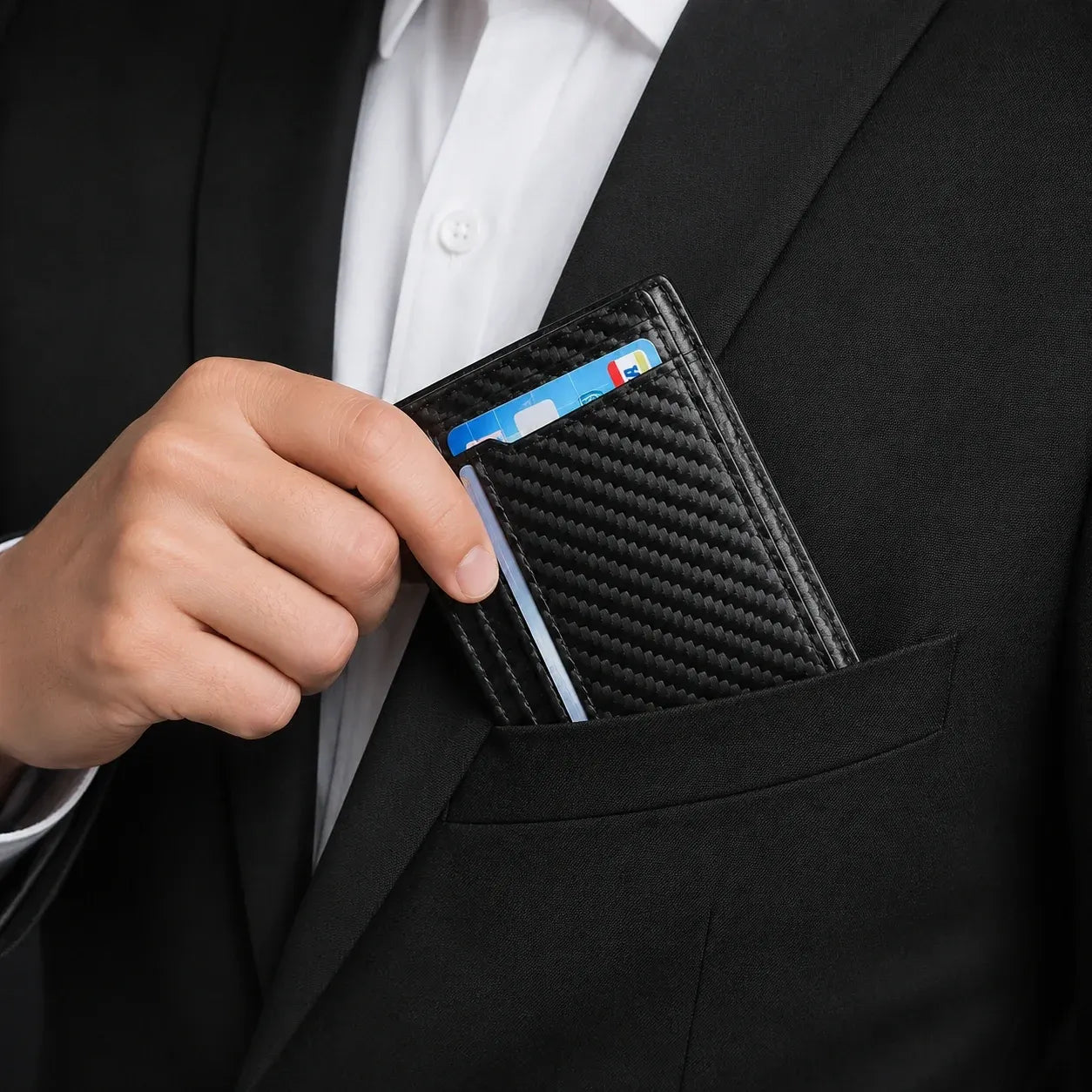 Slim RFID Leather Card Wallet