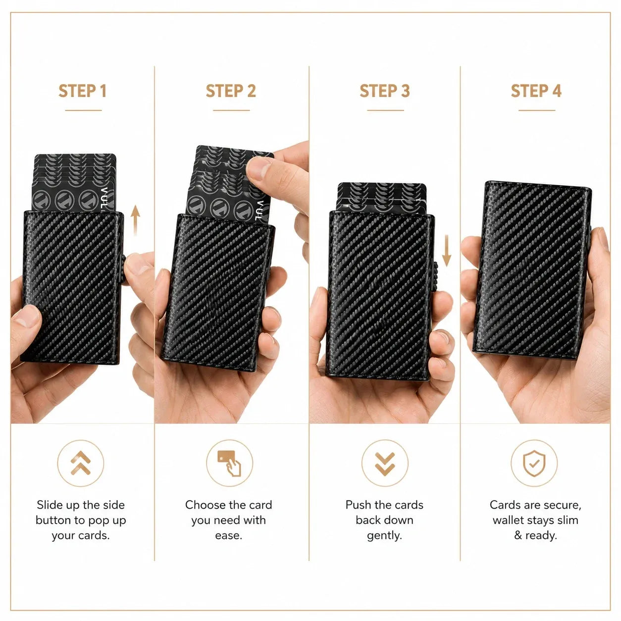 Slim RFID Leather Card Wallet