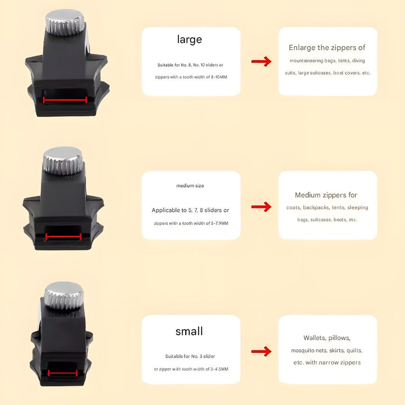 Zipper Repair Kit (Universal Sizes)